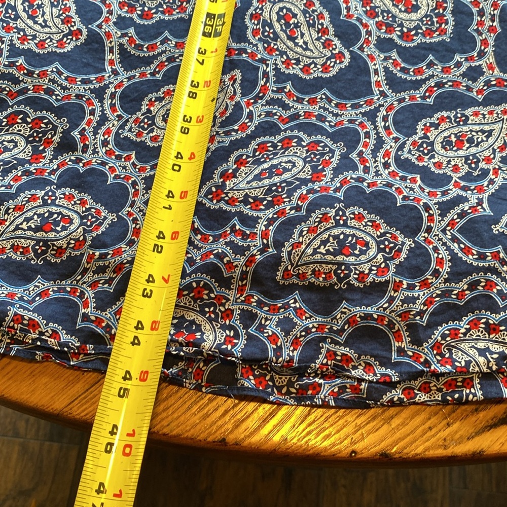 Talbots women’s dress size 14. Red White and Blue paisley. - Picture 3 of 4